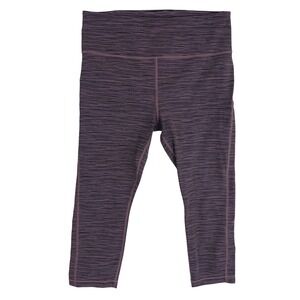 Athleta Stripe Emerge Capri High‎ Rise Workout Yoga Pants with Pockets M